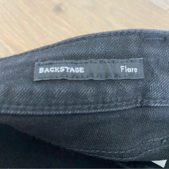 DEAR JOHN Backstage Flare Black Wash Denim Jeans size 32 - Picture 7 of 14